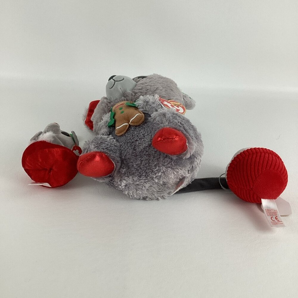 Ty Beanie Boos Mac Bundles Flakes Christmas Mouse 9" Plush Stuffed Toy Lot TAGS - Picture 2 of 13